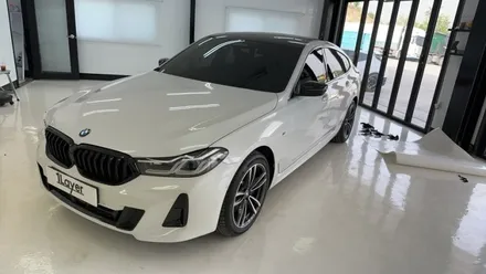 [청주 옥산 랩핑] BMW 6gt 루프스킨 + 키드니그릴 + 사이드미러 랩핑 + 블랙 유광 / 청주 흥덕구