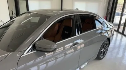 [청주 랩핑] BMW 520i 크롬죽이기 + 윈도우몰딩 + 에어브리더 블랙유광 / 청주 흥덕구