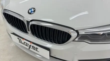 [청주 랩핑] BMW 520d 키드니그릴+ 에어덕트+ 블랙 유광+ 크롬죽이기 / 청주 흥덕구