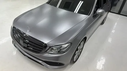 [청주 옥산 랩핑] 벤츠 E400 익스클루시브 전체 랩핑 + 3M 사틴 다크 그레이 + E클래스 크롬죽이기 / 청주 흥덕구