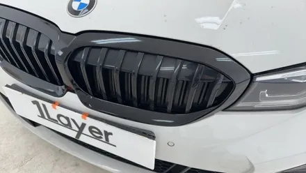 청주 랩핑, BMW 320i 그릴+ 키드니그릴+ 블랙유광 / 청주 흥덕구