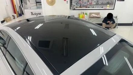 [청주 랩핑] 벤츠 GT43 AMG 루프스킨 + 블랙 유광 / 청주 흥덕구