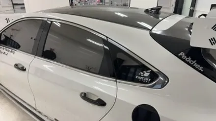 [청주 랩핑] 기아 K3 GT 윈도우몰딩 + 크롬 죽이기 + 블랙 유광 + 고광택 필름 / 청주 흥덕구