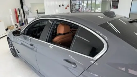 [청주 랩핑] BMW 520i 크롬죽이기 + 윈도우몰딩 + 에어브리더 블랙유광 / 청주 흥덕구