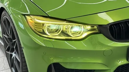 [청주 옥산 라이트 필름] BMW M4 옐로우 라이트 필름 + 페인트 워크 에디션 + 자바 그린 / 청주 흥덕구