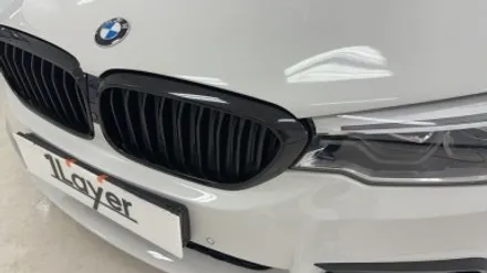 [청주 랩핑] BMW 520d 키드니그릴+ 에어덕트+ 블랙 유광+ 크롬죽이기 / 청주 흥덕구