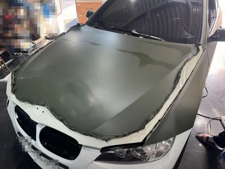 BMW E93 사고로 인해 평택랩핑 재시공 / 평택 통복동