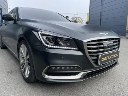 제네시스 g80 사틴블랙락그레이로 전체랩핑 시공 / 평택 통복동