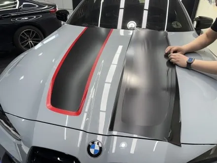 평택 BMW M4 CSL룩 데칼 랩핑시공 / 평택 통복동