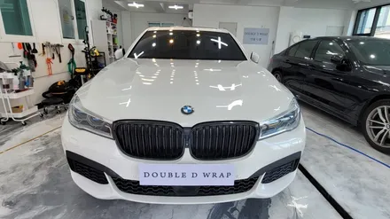 김해랩핑 장유랩핑 BMW 7시리즈 크롬죽이기 크롬가리기 / 김해, 부산, 창원