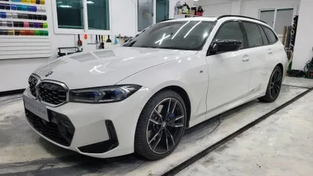 김해랩핑 창원랩핑 BMW 3시리즈 투어링 전체랩핑 시공기_ 더블디랩 / 김해 율하동