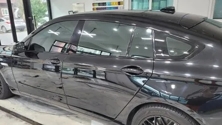 김해 장유 창원 랩핑 BMW 5GT 크롬죽이기 및 부분랩핑 본넷랩핑 / 김해 율하동