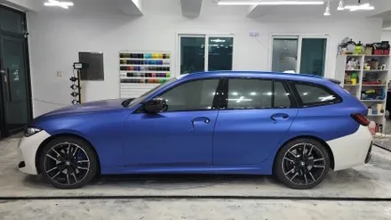 김해랩핑 창원랩핑 BMW 3시리즈 투어링 전체랩핑 시공기_ 더블디랩 / 김해 율하동