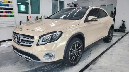 김해 장유 자동차랩핑 벤츠 CLA 전체랩핑 샌드스파클_더블디랩 / 김해 율하동