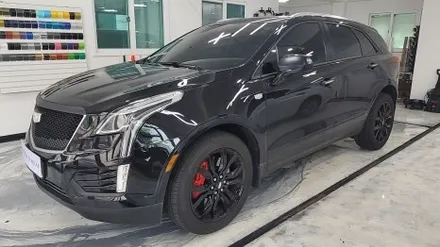 김해 장유 창원 자동차 랩핑 캐딜락 ST5 크롬죽이기 무광블랙 살펴보기 / 김해, 부산, 창원