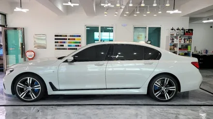 김해랩핑 장유랩핑 BMW 7시리즈 크롬죽이기 크롬가리기 / 김해, 부산, 창원