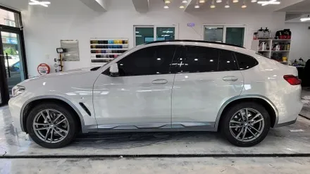 김해랩핑 장유랩핑 BMW X4 전체랩핑_유광그레이 크레용 / 김해, 부산, 창원