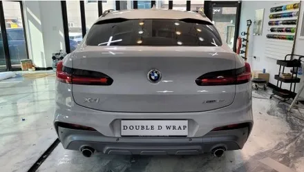 김해랩핑 장유랩핑 BMW X4 전체랩핑_유광그레이 크레용 / 김해, 부산, 창원