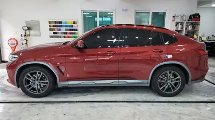 김해랩핑 장유랩핑 BMW X4 전체랩핑_유광그레이 크레용 / 김해, 부산, 창원