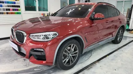 김해랩핑 장유랩핑 BMW X4 전체랩핑_유광그레이 크레용 / 김해, 부산, 창원