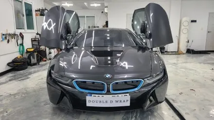 김해랩핑 장유 창원 BMW i8 순정느낌으로 전체 랩핑 재시공 _ 더블디랩 / 김해 율하동