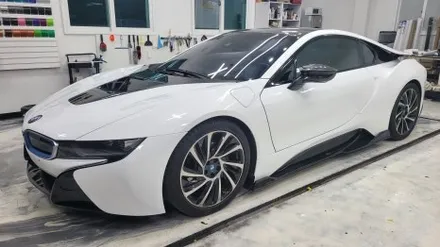 김해랩핑 장유 창원 BMW i8 순정느낌으로 전체 랩핑 재시공 _ 더블디랩 / 김해 율하동