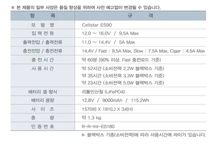 볼보 XC90 광주 블랙박스 수입차 보조배터리 셀스타 ES90 / 광주 광산