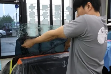 광주 썬팅 / BMW 미니쿠퍼  레이니블루 / 광주 광산