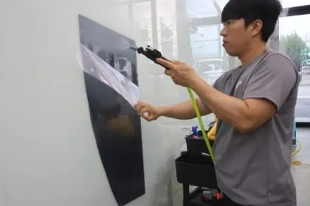 광주 썬팅 잘하는 곳 모토카샵! 올 뉴 카니발에 글라스틴트 레이니 블루를 입히면?! / 광주 광산
