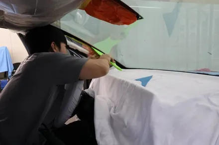 광주 앞유리 썬팅  스포티지 NQ5 글라스틴트 소나 / 광주 광산
