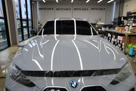 광주 PPF 전문점. BMW I4 보닛과 생활보호 패키지 시공 / 광주 광산