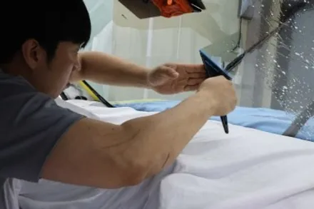 장덕동 썬팅. 픽업도 가능합니다. 토레스 글라스틴트 선셋 재시공 / 광주 광산
