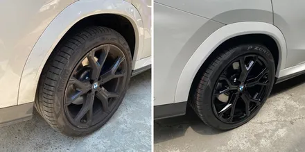 BMW X6 사고보험처리 휀다몰딩 및 휠복원 [잠실외형복원] / 서울 서초