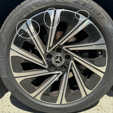 벤츠 W214 E300 익스클루시브 순정휠 휠복원 후 / 서울 서초