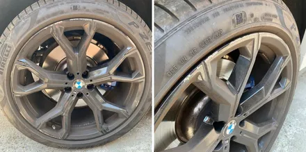BMW X6 사고보험처리 휀다몰딩 및 휠복원 [잠실외형복원] / 서울 서초