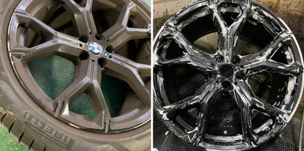 BMW X6 사고보험처리 휀다몰딩 및 휠복원 [잠실외형복원] / 서울 서초