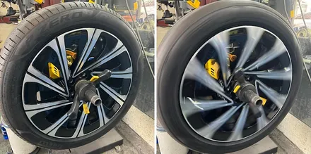벤츠 W214 E300 익스클루시브 순정휠 휠복원 후 / 서울 서초