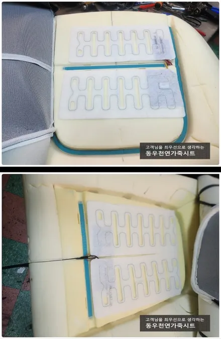 (울산열선시트) 베뉴 뒷좌석 열선시트 작업입니다. / 울산 북구 연암동