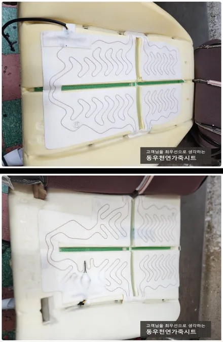 (울산열선시트) 올뉴카니발 뒷좌석 순정 열선시트 작업입니다. / 울산 북구 연암동