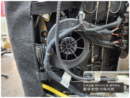 울산 올뉴모닝 순정 통풍시트 작업입니다. / 울산 북구 연암동