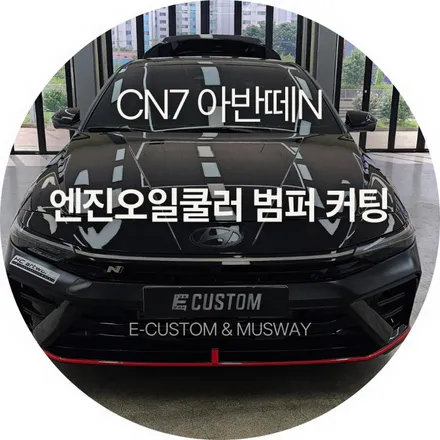 엔진오일 쿨러 성능 극대화 CN7 아반떼N 범퍼 커팅 작업 / 경기 남양주
