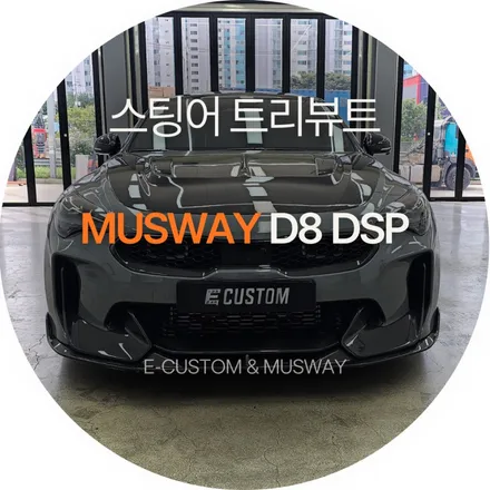 스팅어 마이스터 무스웨이 D8 DSP로 사운드개선! / 경기 남양주
