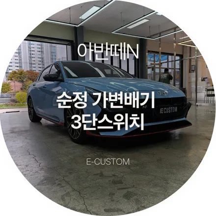 냉간시동은 조용하게, 필요할땐 확실하게! 아반떼N 순정가변배기 3단스위치 작업 / 경기 남양주