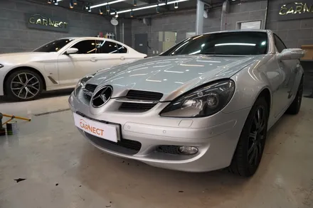 SLK 350 고급스러운 카마인레드 전체랩핑 / 하남, 광주, 송파