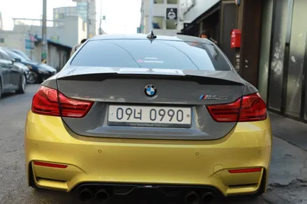 BMW M4 락그레이 랩핑 사고로 입고 됬습니다(인천 랩핑) / 하남, 광주, 송파