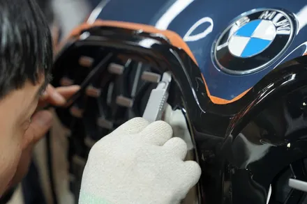 BMW4시리즈 포인트랩핑 스타일 살리는 그릴크롬죽이기 / 하남, 광주, 송파