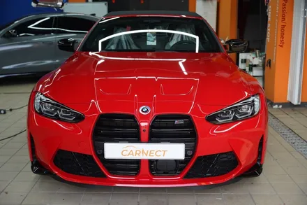 카마인 레드 필름으로 래핑하여 BMW M4를 강렬한 빨간차 만들기 / 하남, 광주, 송파