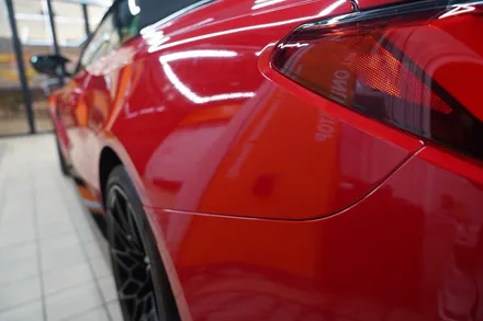카마인 레드 필름으로 래핑하여 BMW M4를 강렬한 빨간차 만들기 / 하남, 광주, 송파