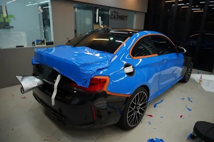 BMW M2 전체랩핑 인텐스블루 (판교 전체랩핑) / 하남, 광주, 송파