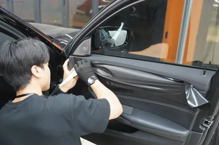 BMW 5시리즈 크롬죽이기, 자동차 실내 랩핑 / 하남시 감북동